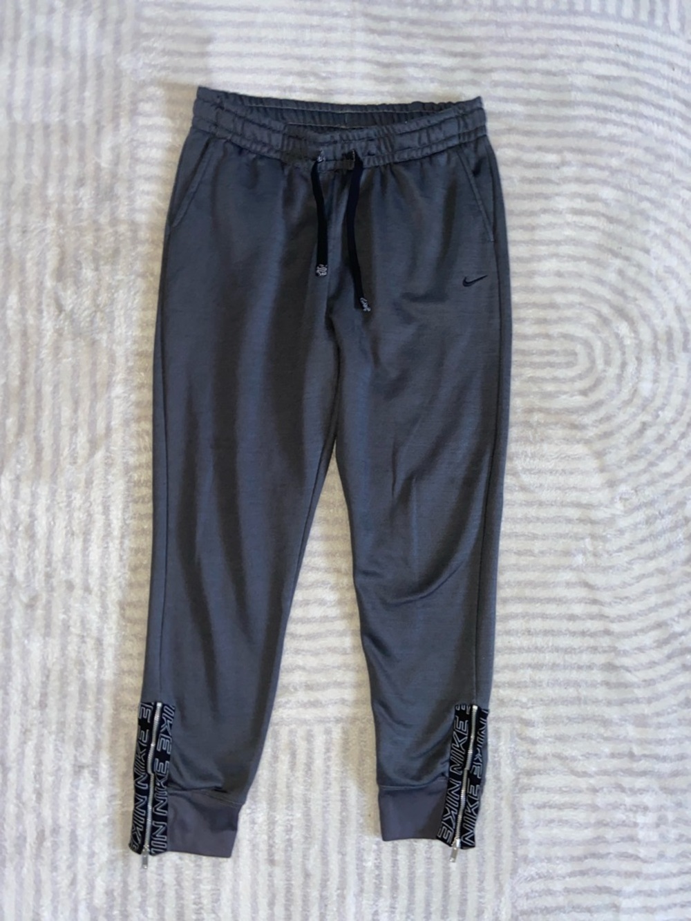 Nike Kids Black Pull-On Joggers with Branded Ankles